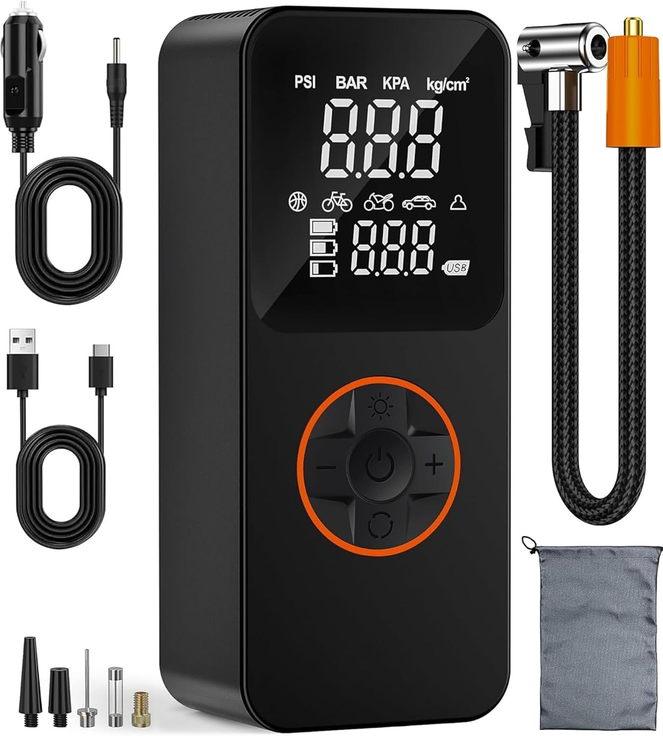 150PSI Cordless Electric Tire Inflator with 20000mAh Battery